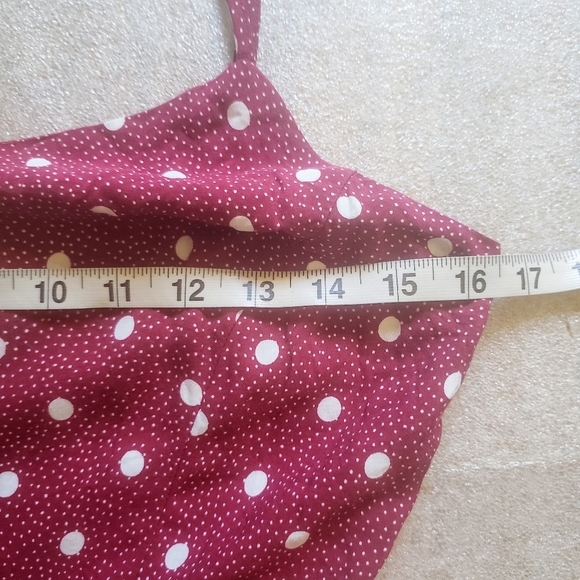 Old Navy Red White Polka Dot Mini Dress, M - Picture 9 of 11